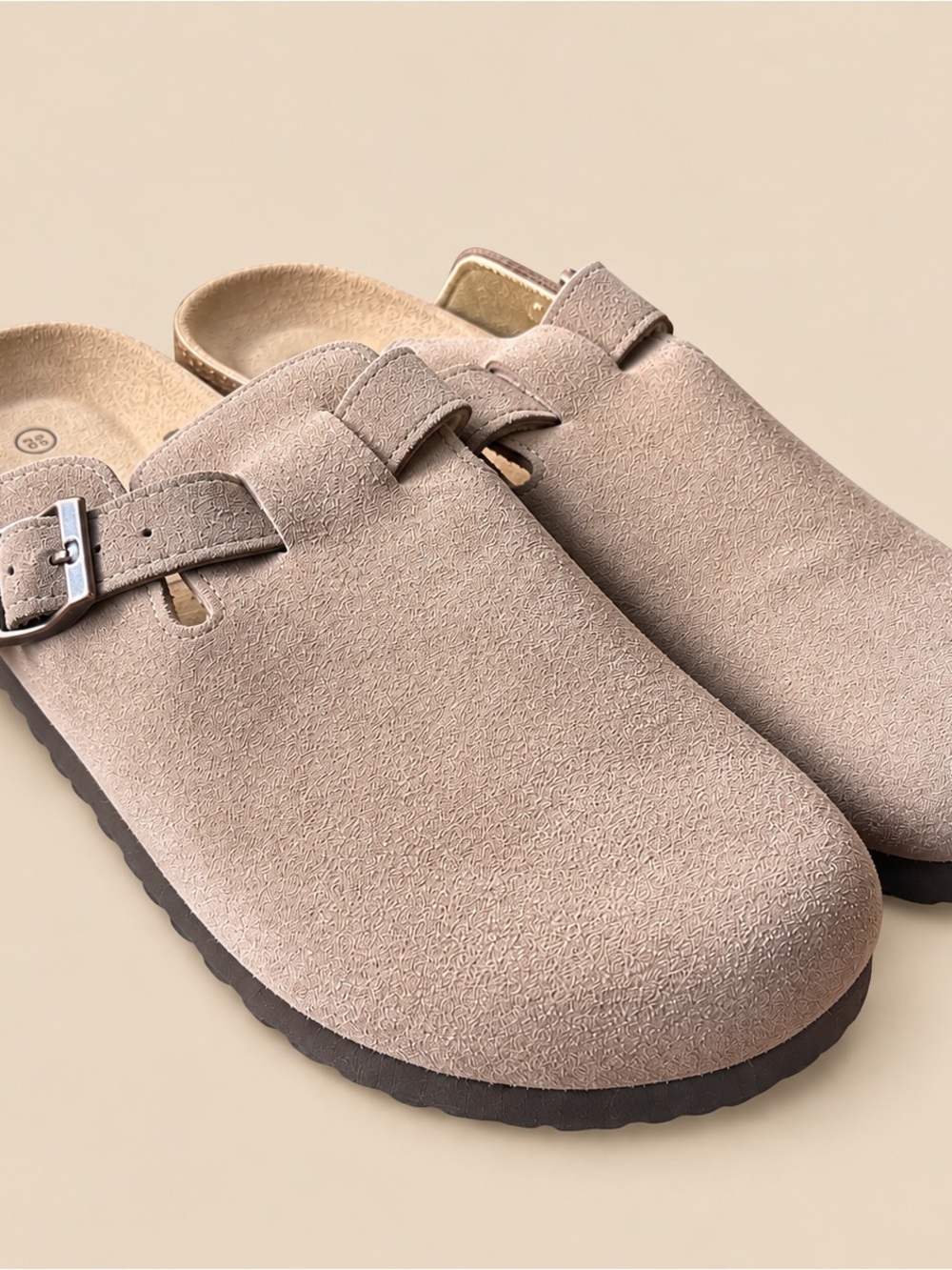 Suede Slide Boston Style Clog 41 NWT